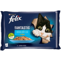 FELIX kapsičky Fantastic losos/platesa v želé 4 x 85 g 
