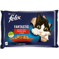FELIX kapsičky Fantastic králik/jahňa v želé 4 x 85 g 