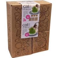 Catit tráva pre mačky Catit Cat Grass Kit 3x 0,7l