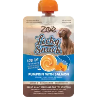Pochúťka Zoë Licky Snack tekvica s lososom 85 g