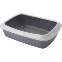 Tualete kaķiem – Savic Iriz 42 + rim, cool grey, 42 x 30,5 x 10 cm