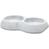 Миска для кошек – Savic Delice Cat double Marble 2 x 0,2 l, grey