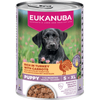 Konzerva Eukanuba Puppy morčacie s mrkvou 400g