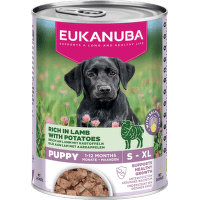 Konservi kucēniem – Eukanuba Puppy All Breed, Lamb and Potatoes, 400 g