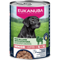 Konzerva Eukanuba Senior jahňacie so zemiakmi 400g