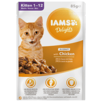 Kapsicka IAMS kitten delights chicken in gravy 85g