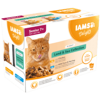 Kapsička IAMS Delights senior mořské a suchozemské maso v omáčce (12x85g) 1020g