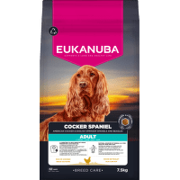 Krmivo Eukanuba Breed Care Adult Cocker Spaniel Chicken 7,5 kg