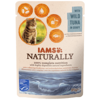 IAMS Naturally Adult Cat with Wild Tuna in Gravy 85g