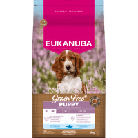 Krmivo Eukanuba Grain Free Puppy Small&Medium mořské ryby 3kg