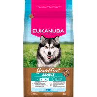 Krmivo Eukanuba Grain Free Adult Large morské ryby 3kg