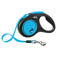 Inerces pavada suņiem – Flexi New Neon Tape S 5 m, Blue
