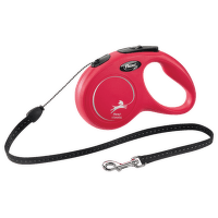 Voditko Flexi Classic New lanko S 5m cervene