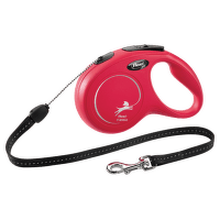 Voditko Flexi Classic New lanko S 8m cervene