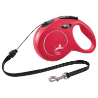 Voditko Flexi Classic New lanko M 8m cervene