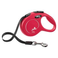 Voditko Flexi Classic New paska XS 3m cervene