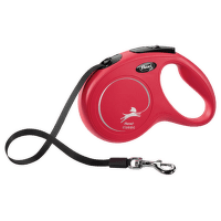 Voditko Flexi Classic New paska M 5m cervene