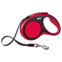 Voditko Flexi New Comfort paska S 5m cervene