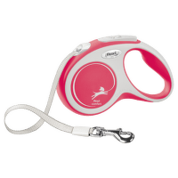 Flexi vôdzka New Comfort páska S 5 m červená
