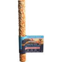 Žvýkací pochoutka Ontario Protein velká rolka pro velká plemena  s příchutí lososa 25,4 cm