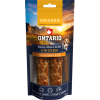 Žvýkací pochoutka Ontario Protein malá rolka pro střední plemena kuřecí 12,7 cm 2 ks