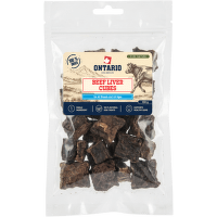 Sušené hovězí játrové kostky Ontario Pure Nature 100 g