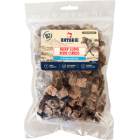 Sušené hovězí plicní mini kostky Ontario Pure Nature 150 g