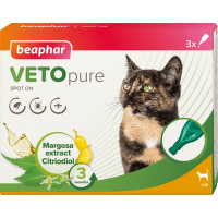 Spot-on pipeta pre mačky Beaphar Vetopure 3 ks