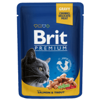 BRIT Premium Cat Salmon & Trout kaps.100g