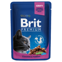 BRIT Premium Cat Chicken & Turkey kaps.100g