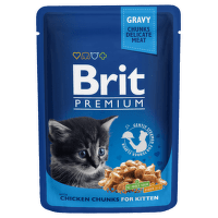 BRIT Premium Kitten Chicken Chunks kaps.100g