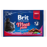 BRIT Premium Cat Meat Plate kaps.400g (4x100g)