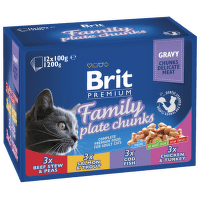BRIT Premium Cat Family Plate kaps.1200g (12x100g)