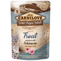 Kapsička Carnilove Cat Pouch pstruh a echinacea 85 g