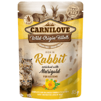 Kapsička Carnilove Cat Pouch Kitten králik a nechtík lekársky 85 g