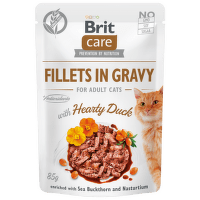 Brit Care Cat Fillets in Gravy with Hearty Duck 85 g