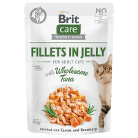 Brit Care Cat kapsičky, filety v želé s tuniakom 85 g