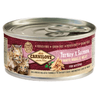 Carnilove konzerva White Muscle Meat kitten  morka a losos 100 g 