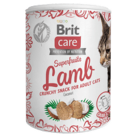 Brit Care snack pre mačky Superfruits jahňací 100g