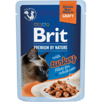 Brit Premium cat delicate kapsička filety v šťave s morkou 85g