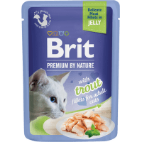 Brit Premium cat delicate kapsička filety v želé so pstruhom 85g