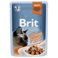 Brit Premium Cat Delicate Fillets ve šťávě s krůtou 85g