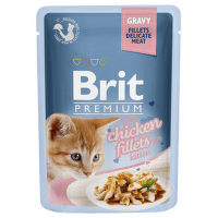 Kapsička Brit Premium Cat Delicate Fillets ve šťávě s kuřetem pro koťata 85g