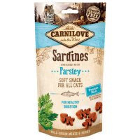 Лакомство для кошек – CARNILOVE Semi Moist Snack Sardine enriched with Parsley, 50 г