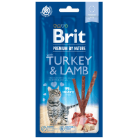 Tyčinky Brit Premium by Nature Cat Sticks with Turkey & Lamb 3ks