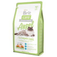 Barība kaķiem - Brit Care Cat Angel I'm Delighted Senior, ar vistas gaļu un rīsiem, 400 gr.