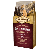 Carnilove Lamb and Wild Boar Adult Cats - Sterilised 6kg