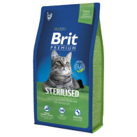 Barība kaķiem – Brit Premium Cat Adult Sterilised, 8 kg