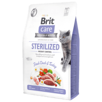 Brit Care granuly Cat Grain-Free Sterilized Weight Control kačka a morka 2 kg