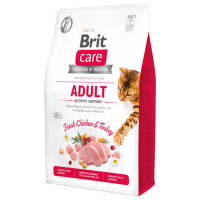 Brit Care granuly Cat Grain-Free Adult Activity Support kura a morka 2 kg